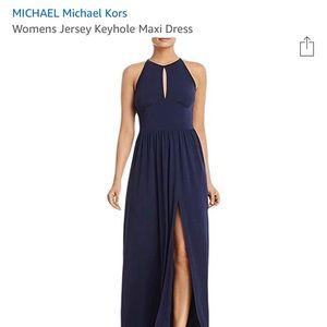 Michael Kors Navy Blue Maxi Dress